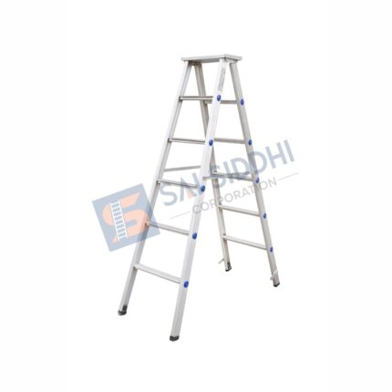 ALUMINUM FOLDING LADDER (BOTH SIDE STEP)